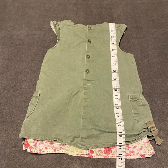 💥3/$25💥 2T Nautical Green and Floral Dress. Toddler Baby Girl - Picture 5 of 7